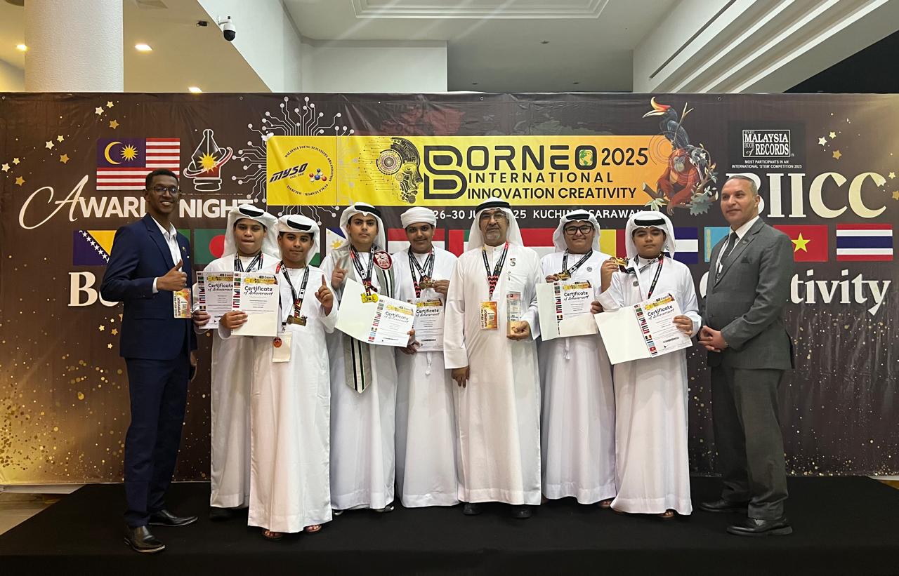 مشاركة نادي الفجيرة العلمي بمسابقة الإبتكار بماليزيا 2025